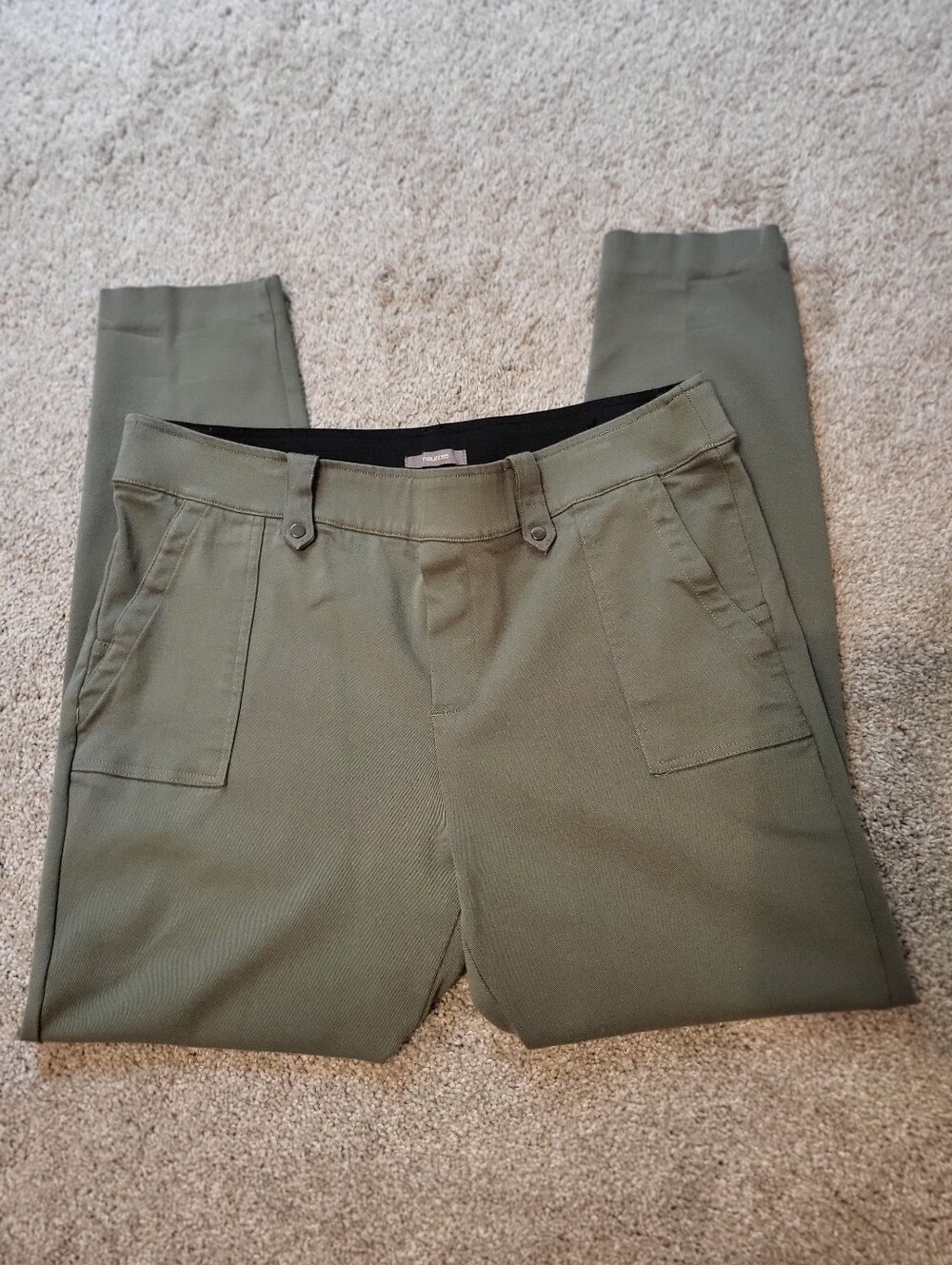 Maurices  Women's Olive Green Skinny Pants, Size L